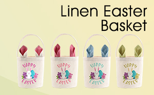 Sublimation linen easter basket