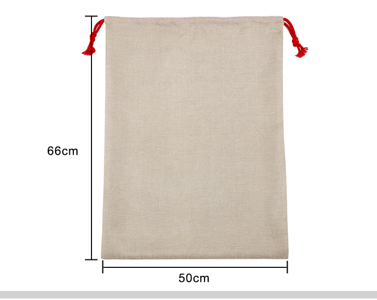 Faux Burlap Xmas Sack-50*66cm