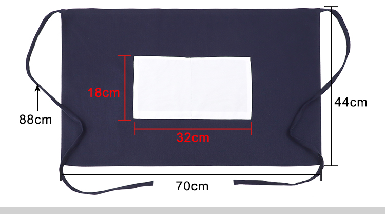 Waist Apron-Cotton with Polyester White Patch