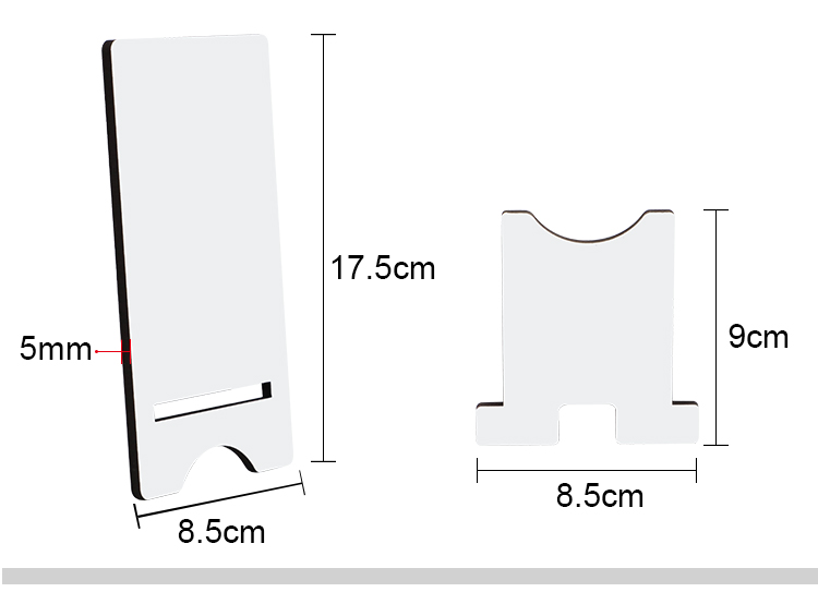 MDF Phone Stand-Small-8.4*17.5cm-5mm thickness