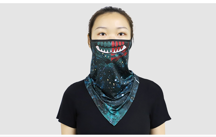 Sublimation Gaiter Mask with Black Strip -Universal Size