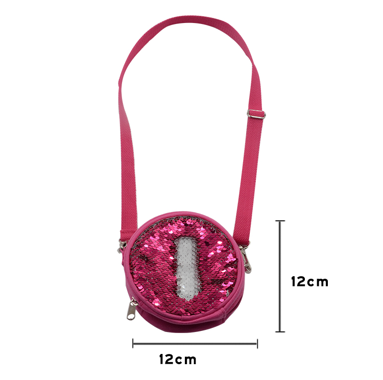 Sequin Kids  Round Coin Bag