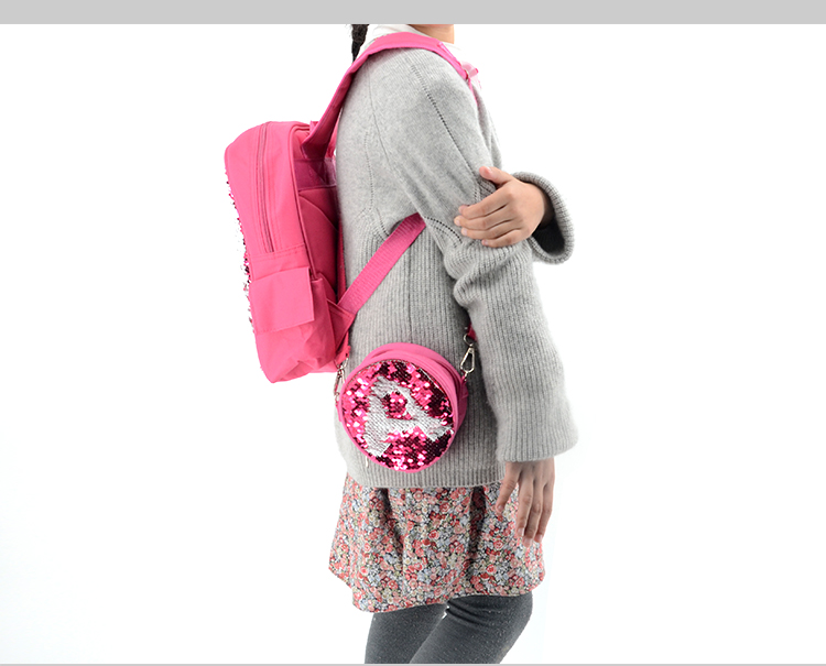 Sequin Kids  Round Coin Bag