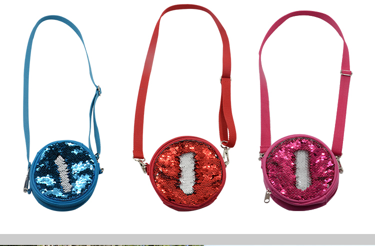 Sequin Kids  Round Coin Bag