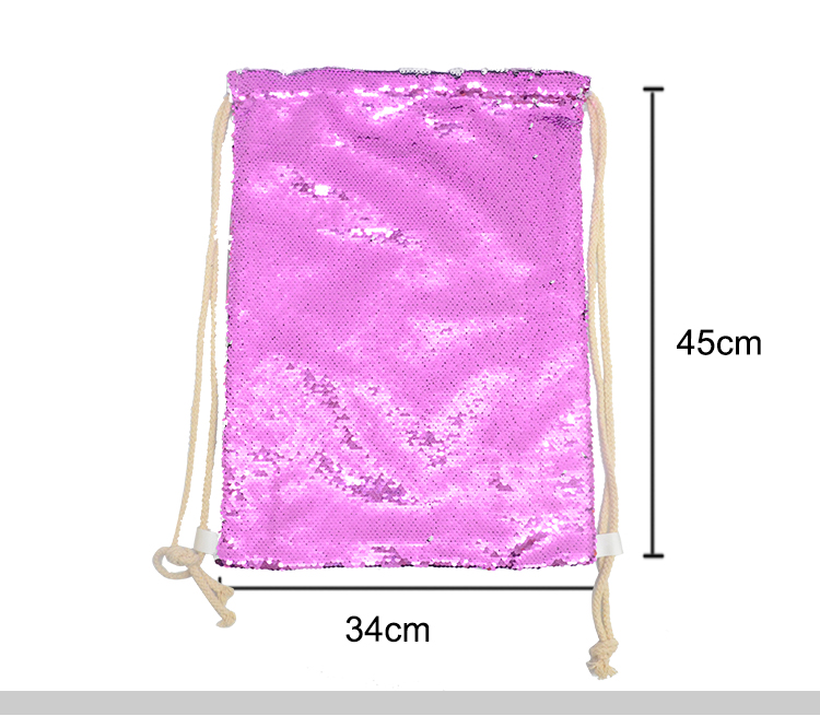 Sequin Xmas Sack 30*40cm Golden