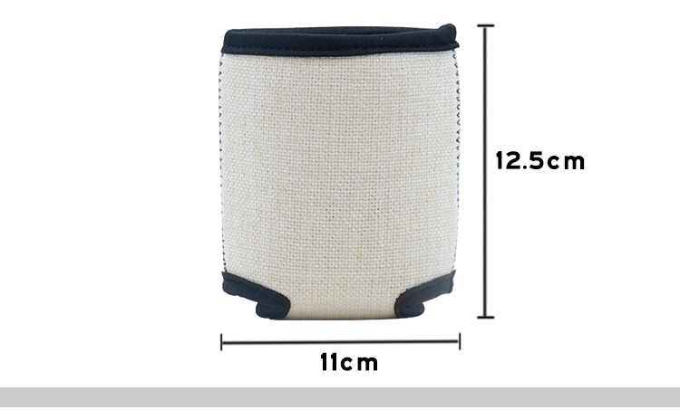 Linen Can Cooler with Base Sublimation Blank