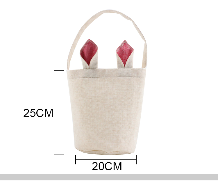Linen Easter Basket-Natual with Nature