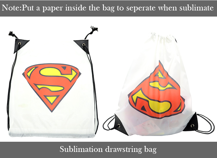 Sublimation Polyester Drawstring Bag 34*40.5cm