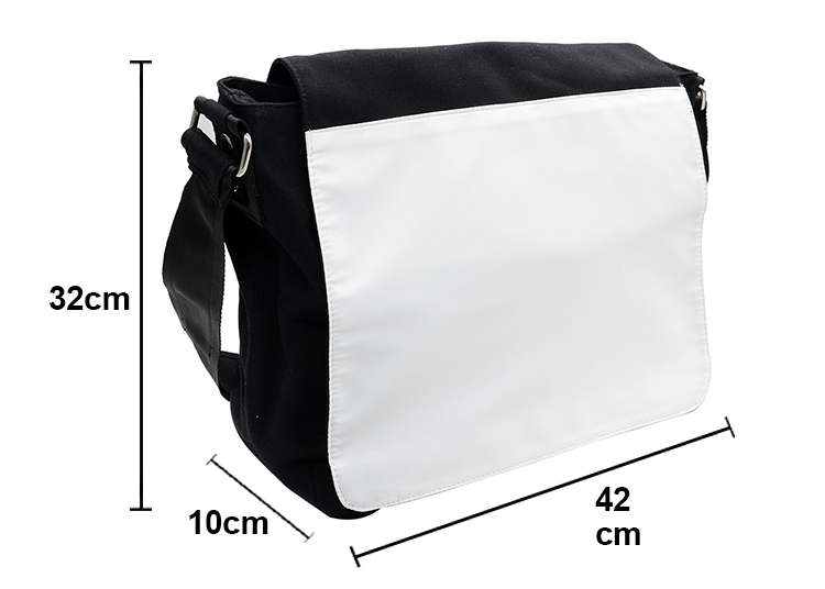 Canvas Shoulder Bag-black