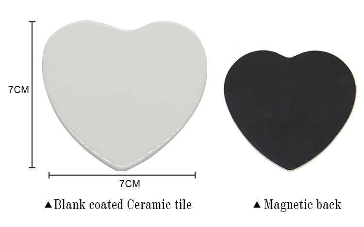 Ceramic Fridge sticker Heart