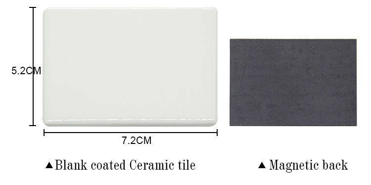 Ceramic Fridge Sticker-Rectangle  -8.4x5.4cm