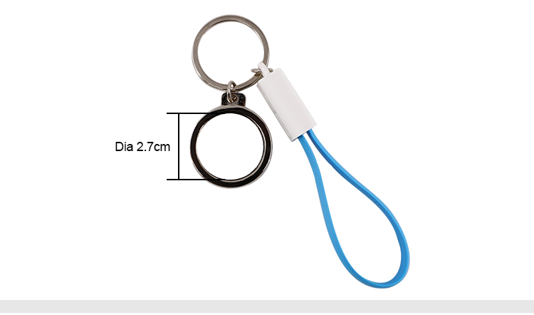 Keychain USB charging cable