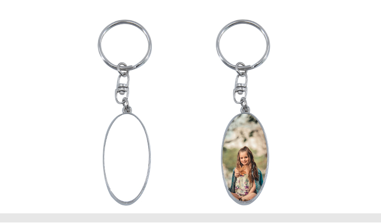 Oval Shape Keychain