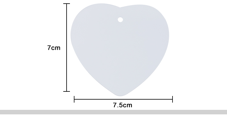 HPP Double-sided Ornaments-Heart-3"