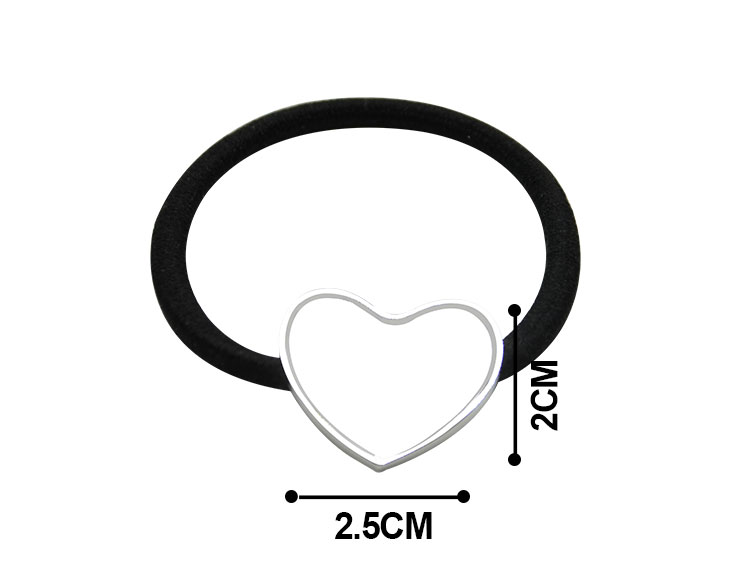 Metal Hair Tie-Heart