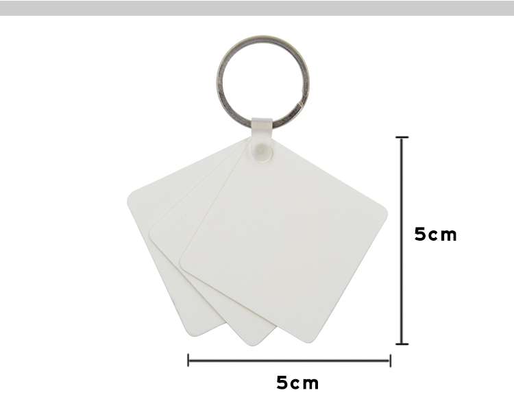 Plastic Key Chain Square Shape