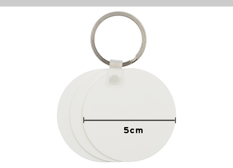 Plastic Key Chain Round Shape