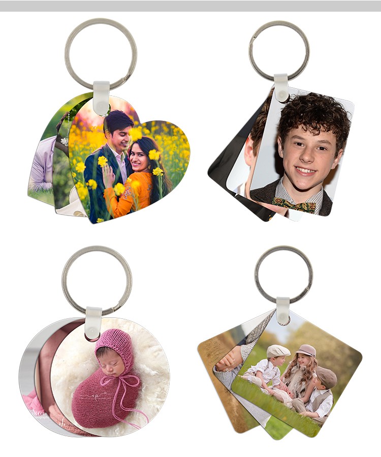 Plastic Key Chain Round Shape