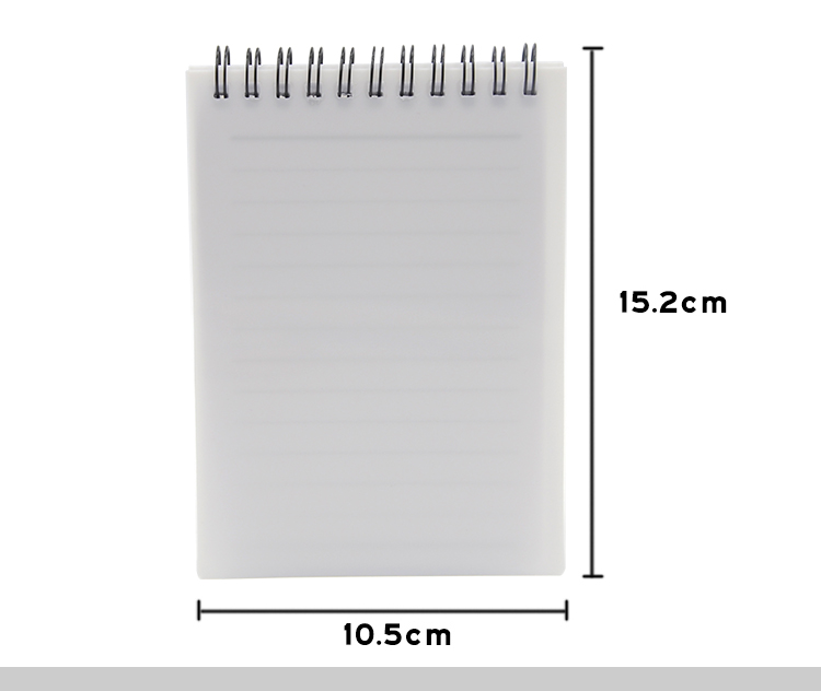 Sublimation Blank Plastic Cover Notebook A6 with Black Lines