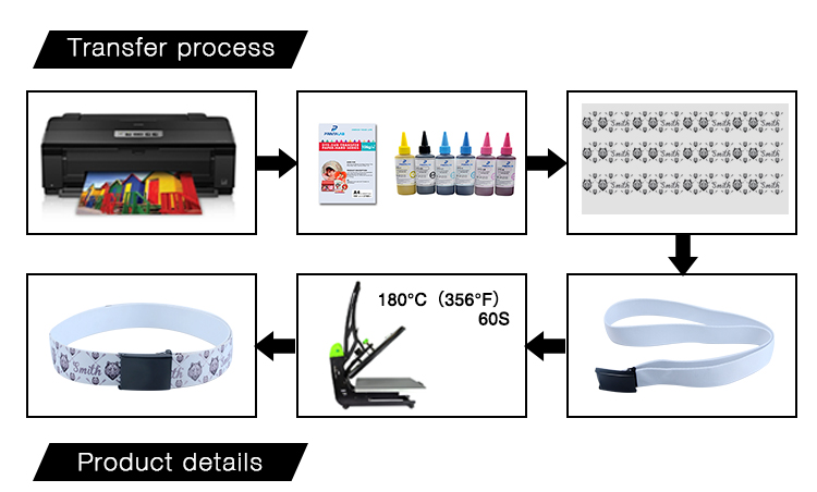 Sublimation Belt 4 x 120cm - Silver