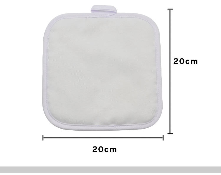 White Canvas Pot Holder