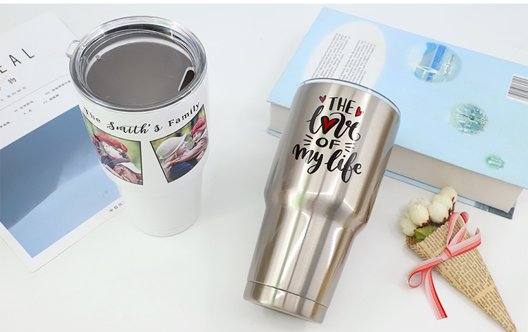 20 OZ Stainless Steel Vacuum Travel Tumbler-Silver