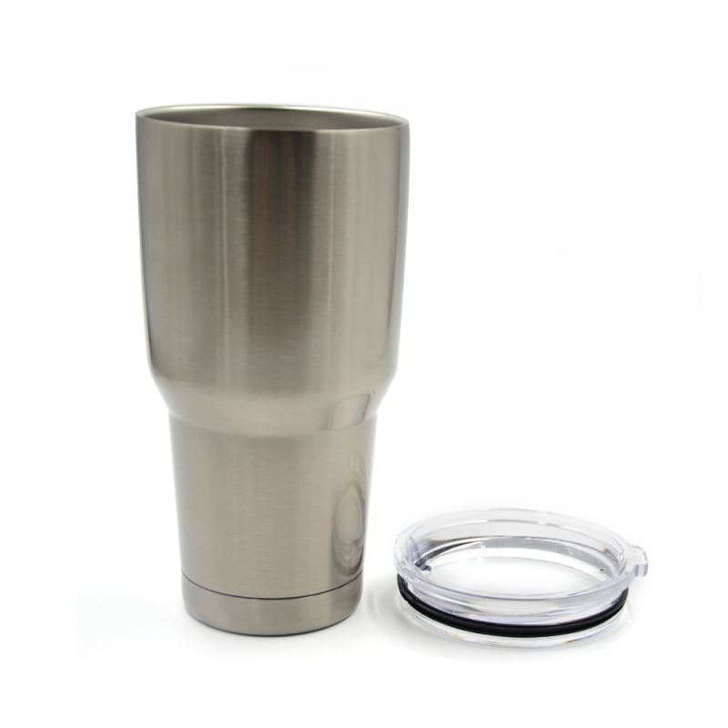 30OZ Stainless Steel Vacuum Travel Tumbler-Silver