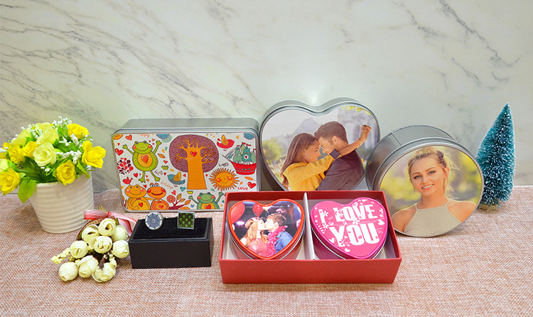 Sublimation Metal Tin box-Hot Pink