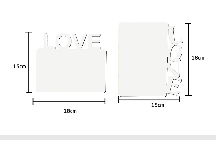 MDF Panel with Horizontal LOVE