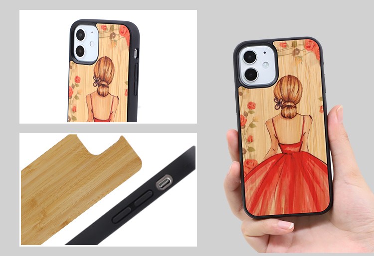 Sublimation TPU Phone Case with Bamboo for Huawei P30
