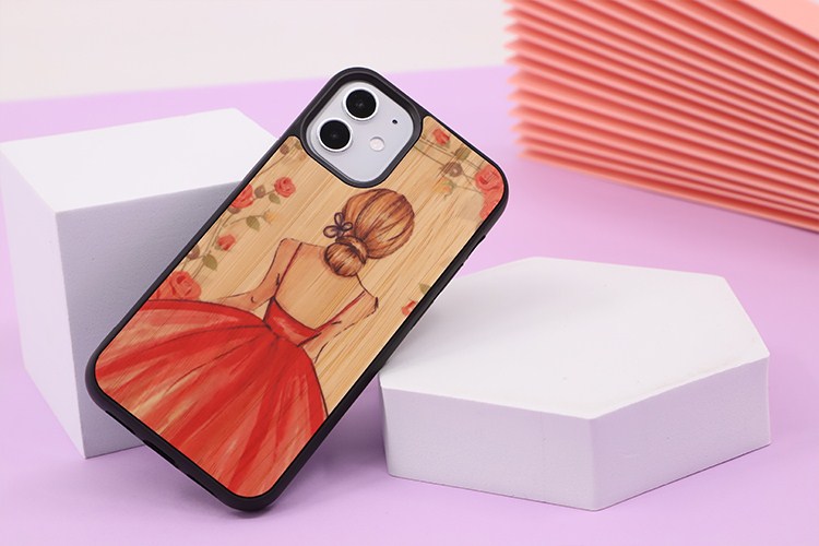 Sublimation TPU Phone Case with Bamboo for Huawei P30