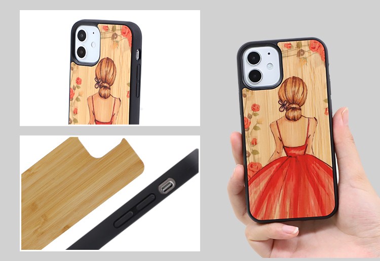 Sublimation TPU Phone Case with Bamboo for Huawei P30 Lite