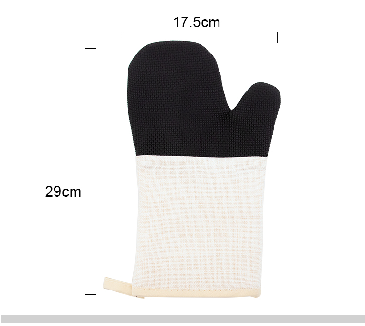 Sublimation Linen Oven Mitt with Rubber Patch