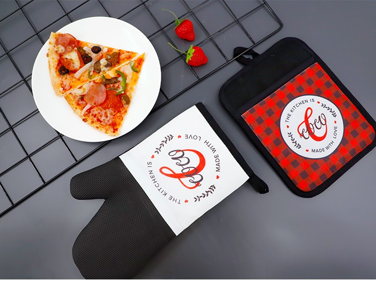 Sublimation Canvas Oven Mitt with Rubber Patch