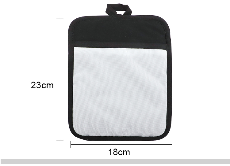 Sublimation Canvas Pot Holder with Rubber Back