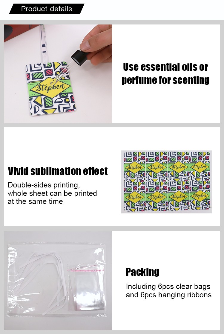 Sublimation Felt Air Freshener Round Shape