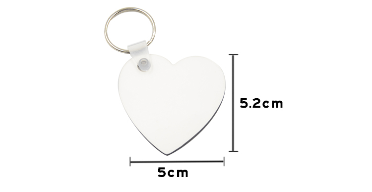 MDF Key Chain-Heart, Round, Square, Rectangle
