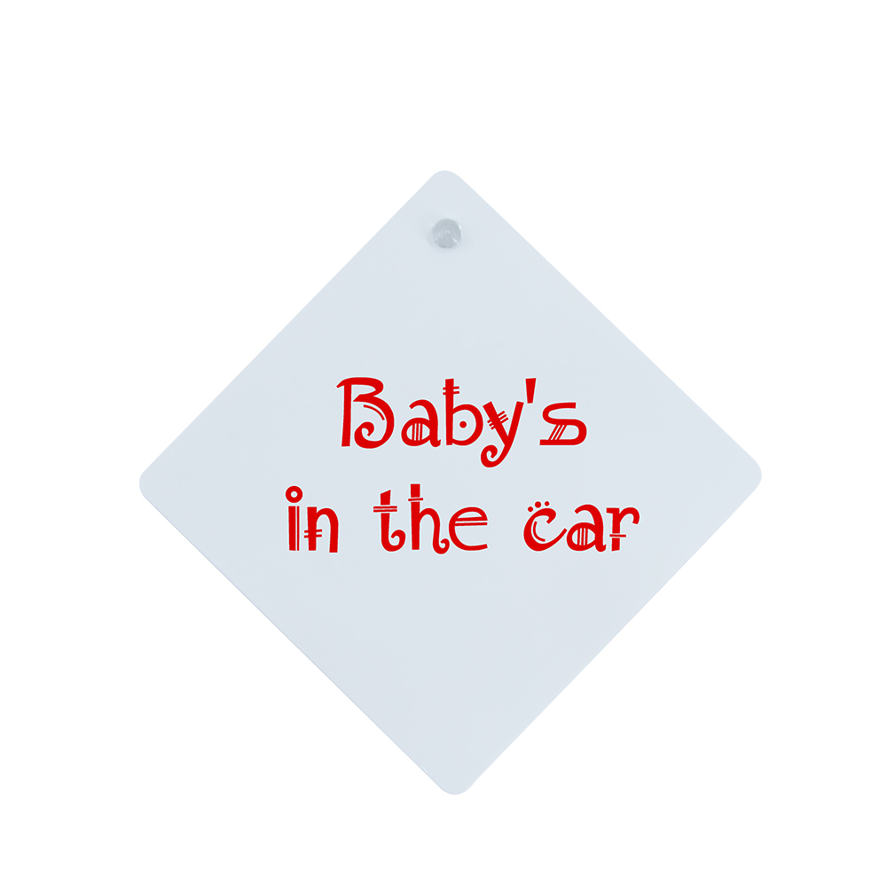 PET Car Sign-Square/T-shirt-12*12CM-0.35mm Matt