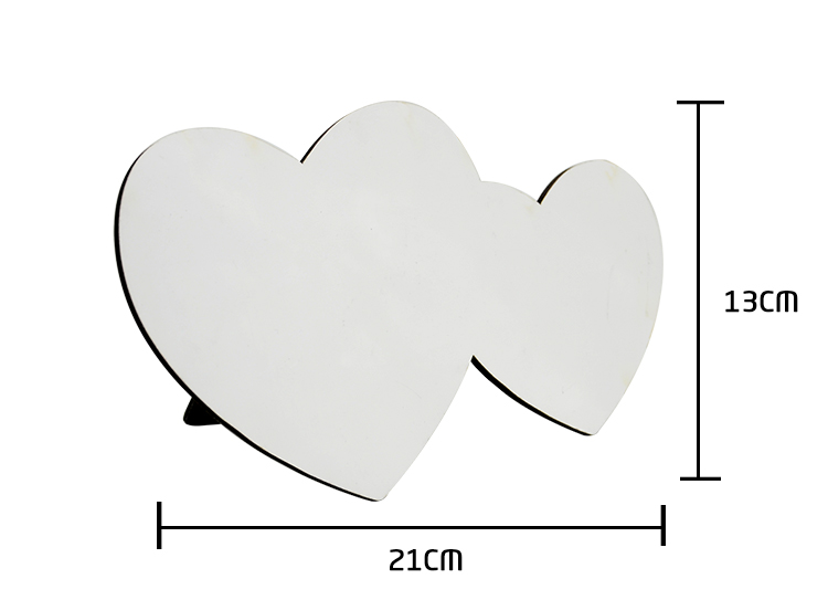 MDF Photo Panel-Heart by heart shape