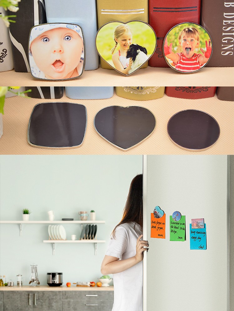 Metal Fridge Sticker-Round