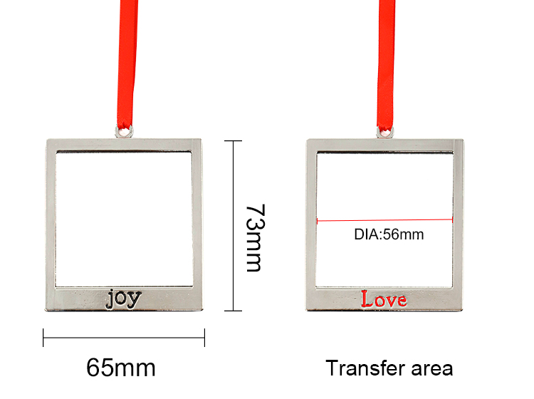 Square shape Ornaments-JOY