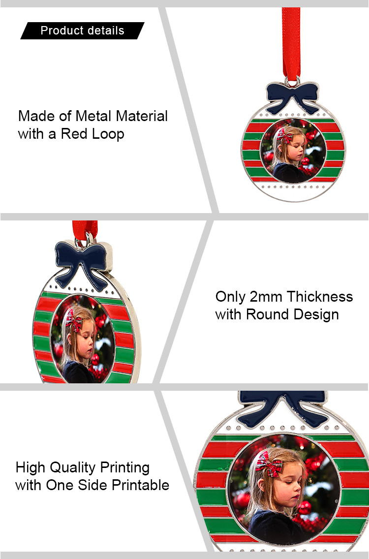 Metal Xmas Pattern Ornaments