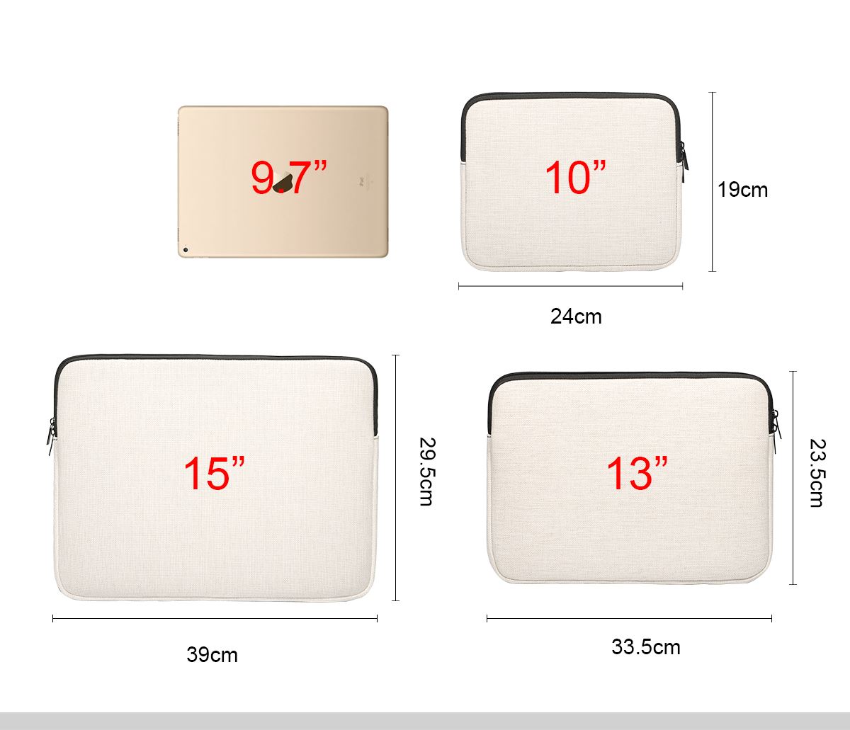Sublimation Linen Laptop Bag Series