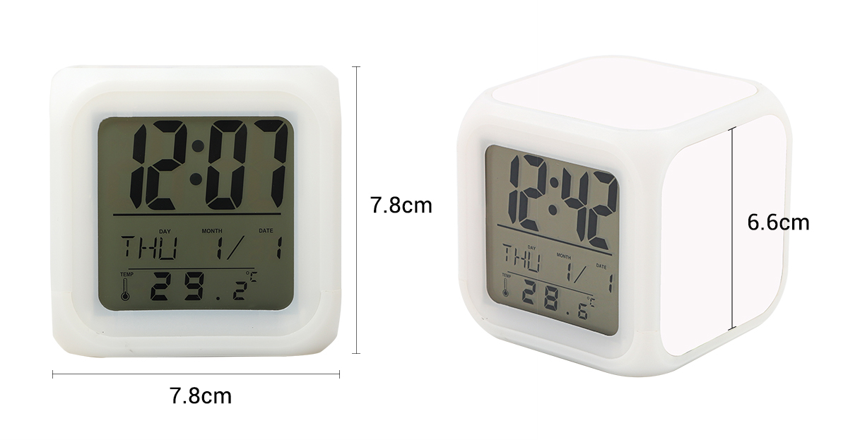 LED 7 Color Change Digital Clock