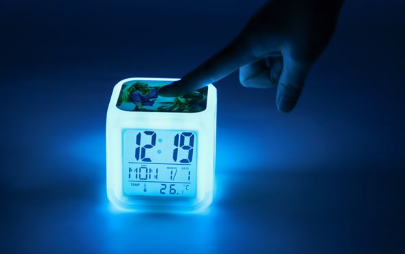 LED 7 Color Change Digital Clock