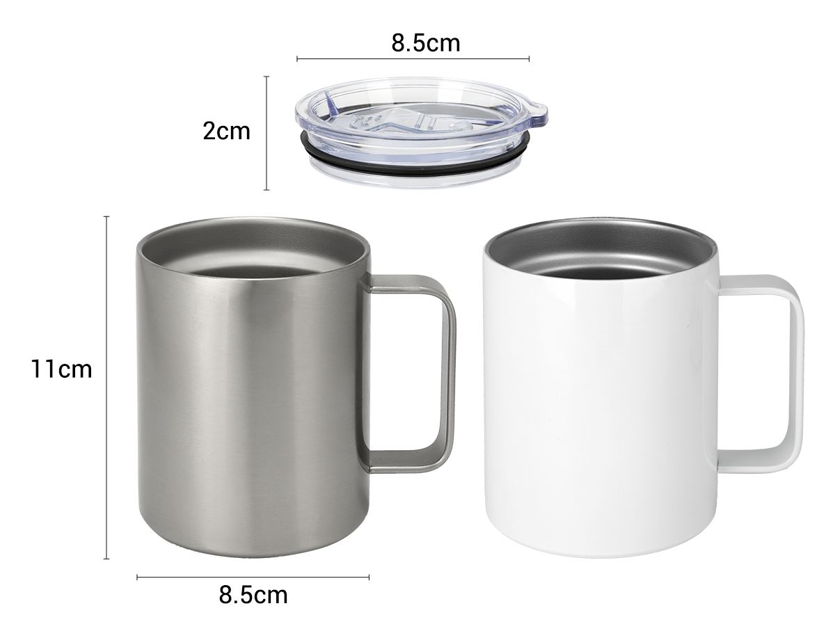 10OZ Stainless Steel Mug - Silver