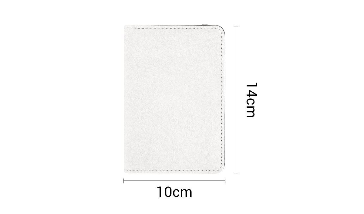 Sublimation Poly-Pu passport cover - White