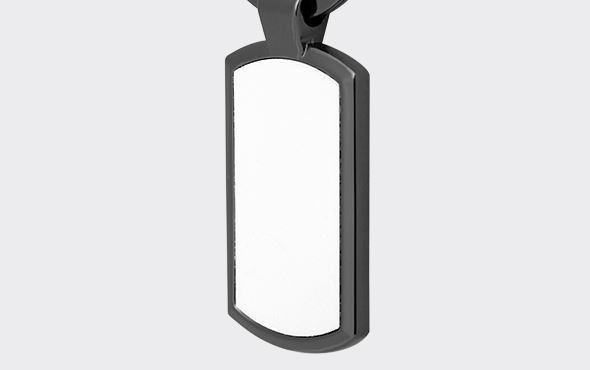 Oblong Keychain-Black