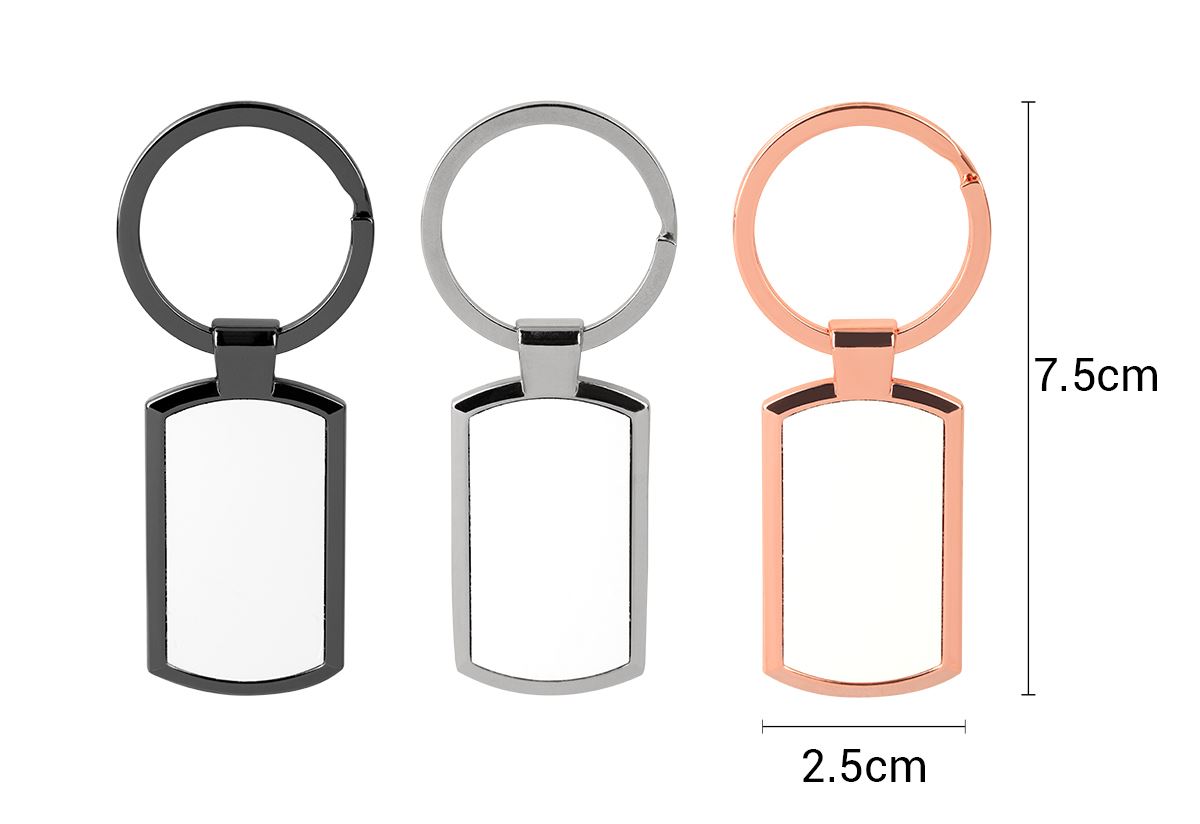 Oblong Keychain -Rose Gold