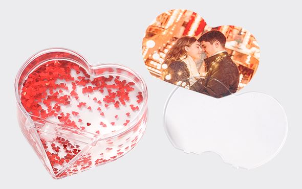 Acrylic Photo Block-Heart Shape